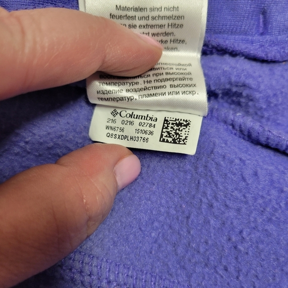 🌴5 for $25🌴Girls Columbia Lavender/Periwinkle Jacket Size 18-24 Months Toddler - Picture 4 of 16